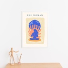 Quadro Arte Matisse - The Woman 45x34cm Moldura Branca