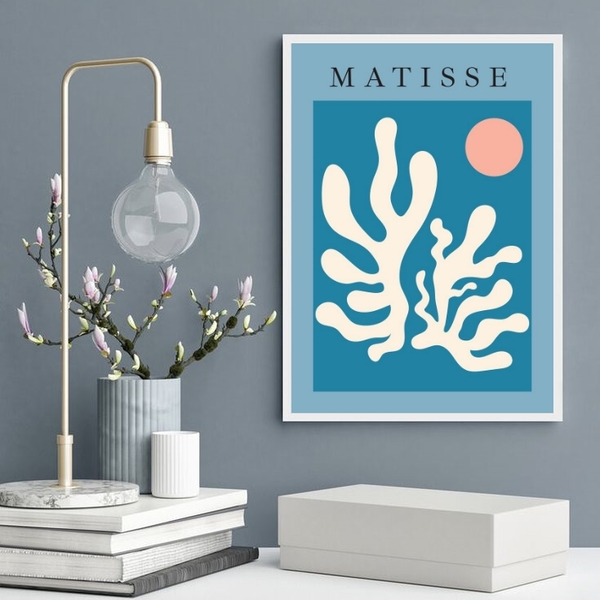 Quadro Arte Matisse - Under The Sea 33x24cm Moldura:madeira P