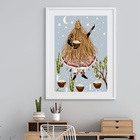 Quadro Arte Obaluaê - 60x48cm Moldura:madeira Preta