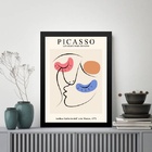 Quadro Arte Picasso - Casal Namorados 33x24cm - Com Vidro Mol