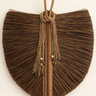 Quadro Decorativo Artesanal Arte Manual Folha com Moldura Amadeirada com Vidro 100x100cm