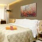 Quadro Artesanal Com Textura Nú Moça Colorido 70x100 Uniart