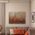 Quadro Artesanal Com Textura Nú Moça Colorido 70x100 Uniart