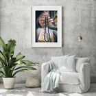 Quadro Artístico Colar Guia Umbanda - 60x48cm Moldura:madeira