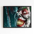 Quadro Artístico - Coringa Sorrindo 24x18cm - Com Vidro Moldu