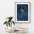 Quadro Artístico Iemanjá - 60x48cm Moldura Preta