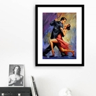 Quadro Artístico Tango - 60x48cm Moldura:madeira Branca