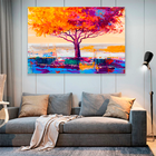 Quadro Árvore Colorida -- Br Artes