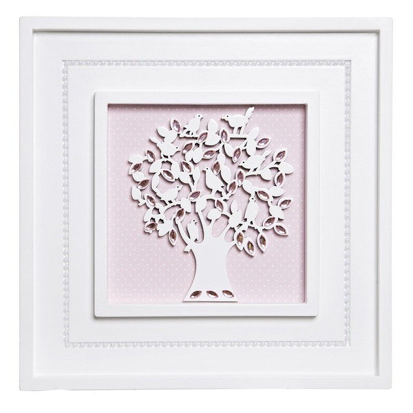 Quadro Árvore Da Vida Com Pérolas Quarto Bebê Infantil