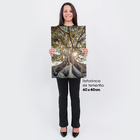 Quadro Árvore Da Vida Com Raízes Expostas Paisagem Decorativa
