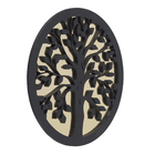 Quadro Árvore da Vida Preto com Vidro 30x30cm Arte Própria