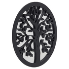 Quadro Árvore da Vida Preto com Vidro 30x30cm Arte Própria
