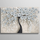Quadro Árvore De Flores Branca - 1 Tela