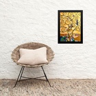 Quadro Árvore Klimt - Stoclet Frieze 33x24cm - Com Vidro Mold