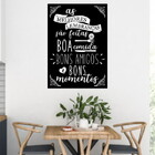 Quadro As Melhores Lembranças São Feitas 33x24cm - Com Vidro