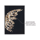 Quadro Asa Direita Preto com Vidro 70x100cm Arte Própria