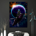 Quadro Astronauta Lunático -- Br Artes