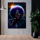 Quadro Astronauta Lunático -- Br Artes
