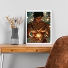 Quadro Atena Deusa Da Guerra E Da Sabedoria 33x24cm Moldura B