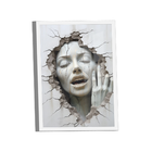 Quadro Aterrorizada 3d -- Br Artes