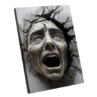 Quadro Aterrorizado 3d -- Br Artes