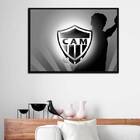 Quadro Atlético Mg Arte Digital 24x18cm - Com Vidro Moldura:m