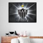 Quadro Atlético Mg Escudo Horizontal 33x24cm - Com Vidro Mold