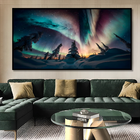 Quadro Aurora Boreal -- Br Artes Médio 84x54