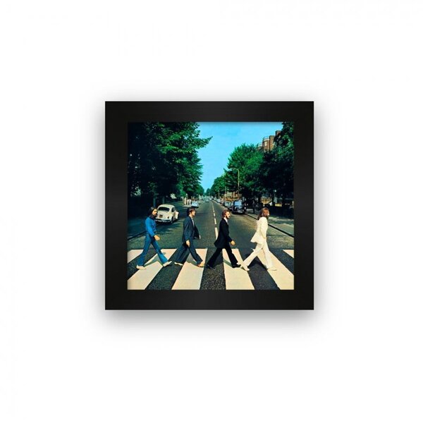 Quadro Azulejo Com Moldura Beatles Abbey Road