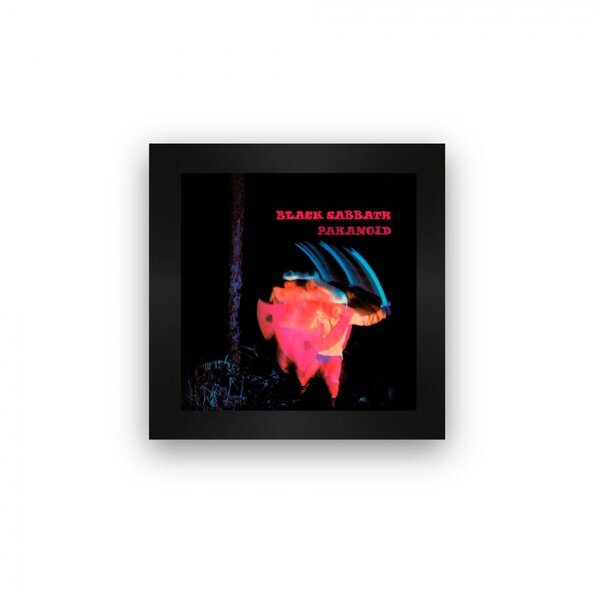 Quadro Azulejo Com Moldura Black Sabbath Paranoid