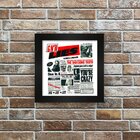 Quadro Azulejo Com Moldura Guns In Roses Lies