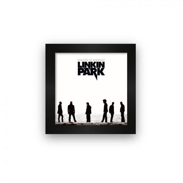 Quadro Azulejo Com Moldura Linkin Park Minutes To Midnight