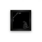 Quadro Azulejo Com Moldura Metallica Black Album