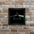Quadro Azulejo Com Moldura Pink Floyd Dark Side Of The Moon