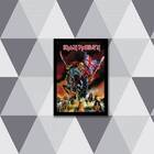 Quadro Banda Iron Maiden Eddie 24x18cm - Com Vidro Moldura:ma