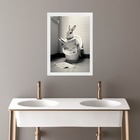 Quadro Banheiro Coleção Animais - Coelho 33x24cm Moldura:made