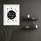 Quadro Banheiro Hora Atualizar Feed - 60x48cm Moldura:madeira