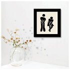 Quadro Banheiro Menina/menino