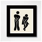 Quadro Banheiro Menina/menino