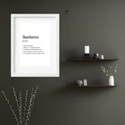 Quadro Banheiro Significado - 60x48cm Moldura:madeira Preta