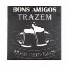 Quadro Bar Cerveja - Preto