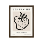 Quadro Bar Les Fraises Marrom com Vidro 30x40cm Outlet dos Quadros