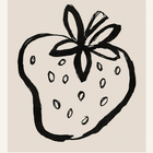 Quadro Bar Les Fraises Marrom com Vidro 30x40cm Outlet dos Quadros