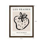 Quadro Bar Les Fraises Marrom com Vidro 30x40cm Outlet dos Quadros