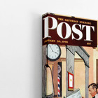 Quadro Barbearia Barber Shop Post Vintage Canvas 120x80cm