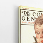 Quadro Barbearia Menino Retro Vintage Canvas 100x70cm