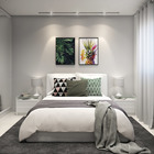 Quadro Barcelona Folhagem Tropical Verde 50x70cm