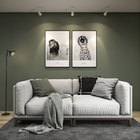 Quadro Barcelona Guepardo Preto 60x90cm