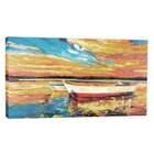 Quadro Barco Vermelho 55x100cm