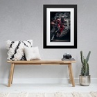 Quadro Basquete Jogador - 60x48cm Moldura Branca